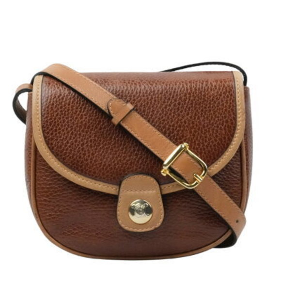 Celine Canvas Triomphe Bag Brown Shoulder - Picture 1 of 9